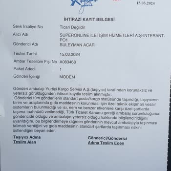 Turkcell Modem İadesi Mağduriyeti
