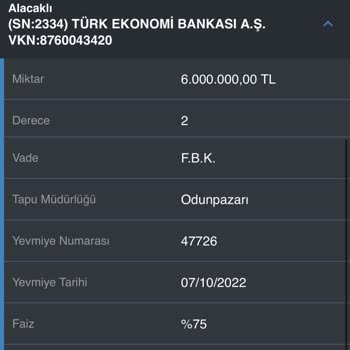 TEB Bankası İpotek Kaldırmıyor