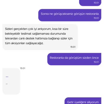 Getir Yemek Pişmanlıktır