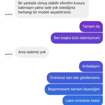 MiaSista Butik Yanlış Beden Ve İade Sorunu: Müşteri Memnuniyetsizliği