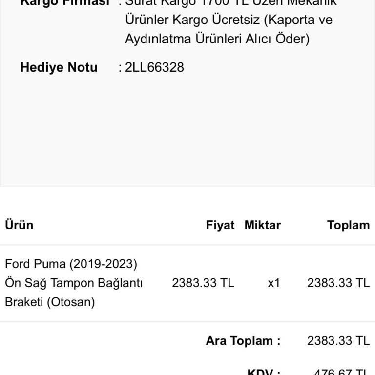 Axa Sigorta Yedek Parça Temininde Problem
