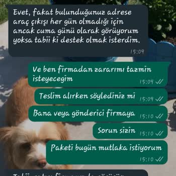 hepsiJET Kargomun İçinde Bozulacak Ürün Var Ancak Teslimat Gününe Cuma Diyorlar