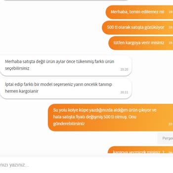 Trendyol'da Satın Alma Sorunu