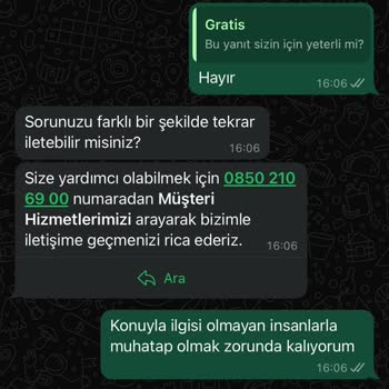 Gratis Müşteriyi Mağdur Etti...