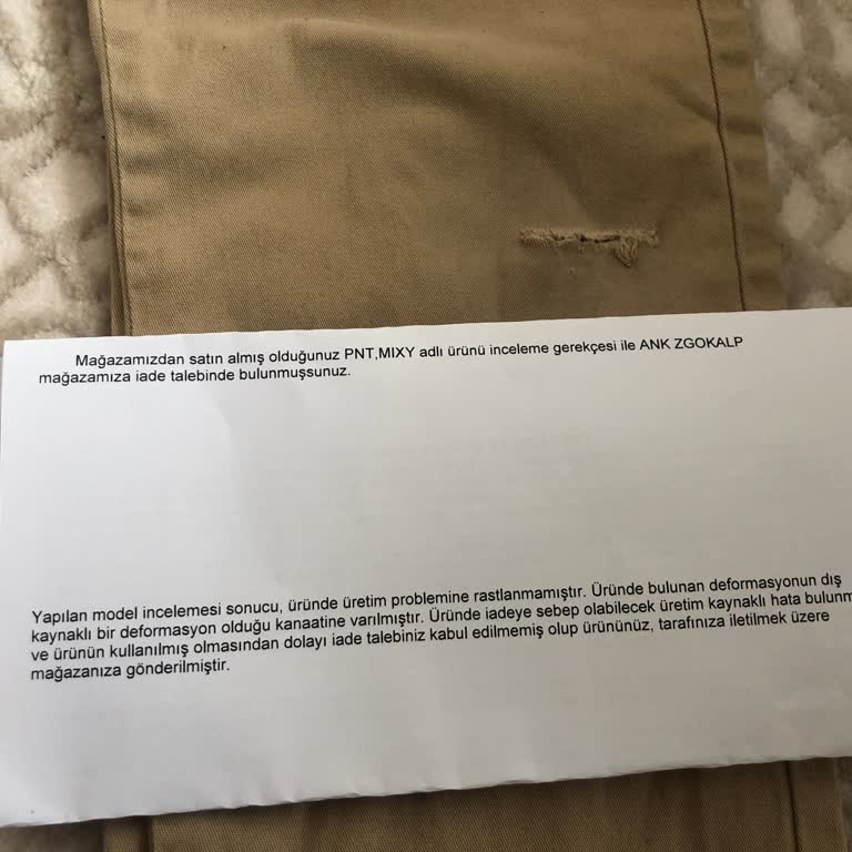 LC Waikiki Çocuk Pantolonunda Hızlı Yıpranma Ve Yetersiz Müşteri Hizmeti
