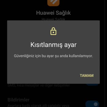Huawei Kısıtlanmış Ayar Hatası