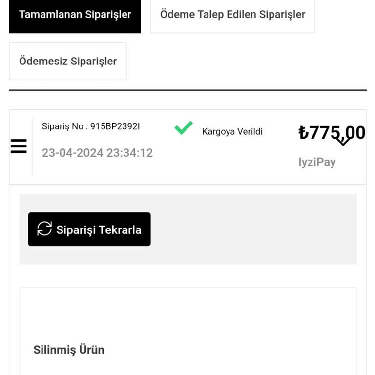 Evoq Nine 1,5 Ay Ürün Gönderilmedi