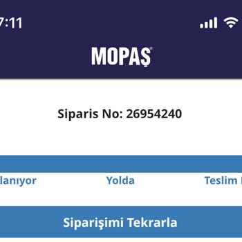 Mopaş Online Sipariş Pişmanlıktır!