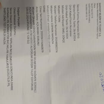 EasyCep 2 Ay Önce Alınmış Telefonun 1.5 Ayını Serviste Geçirmesi