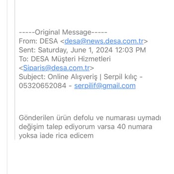 Desa Ayıplı Mal Gönderip, Ayıplı Mal Diye De İadesini Yapmıyor