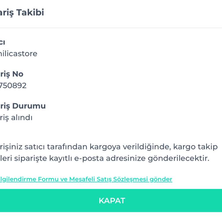 Gothilicastore Sipariş Kargolanamama Sorunu