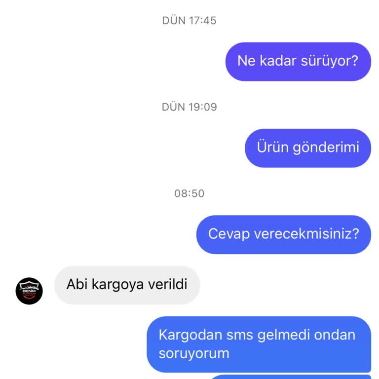 Benimplakacim Sipariş Ettiğim Ürün Elime Ulaşmadı