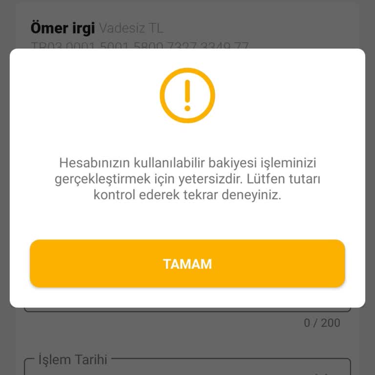 VakıfBank Hesaplarım Arasına Para Gönderemiyorum