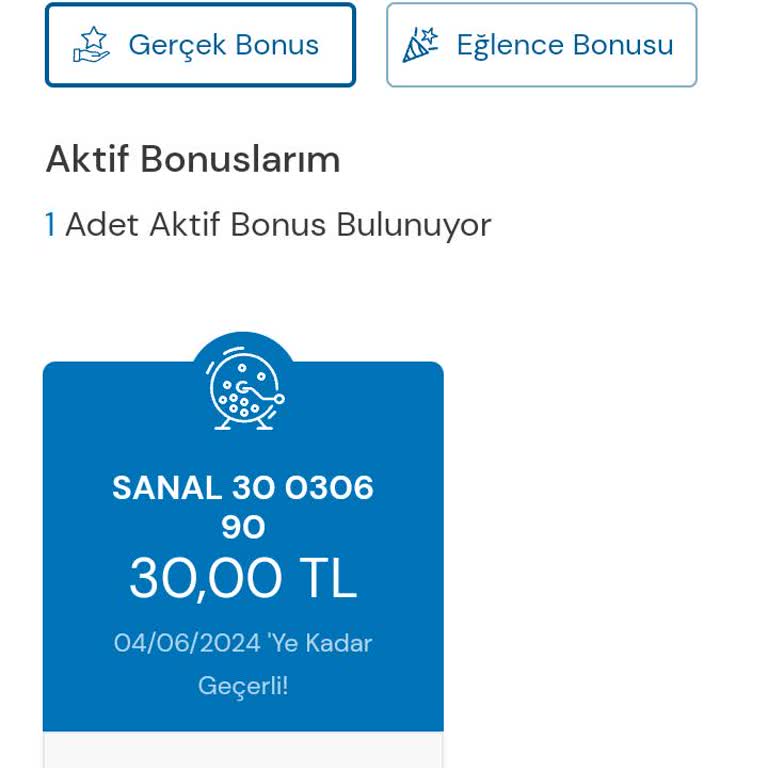 Milli Piyango Kullanılamayan Aktif Bonus