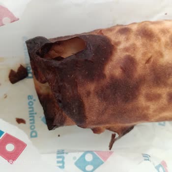 Domino's Pizza Yanık Dürüm Özensiz Davranmaları