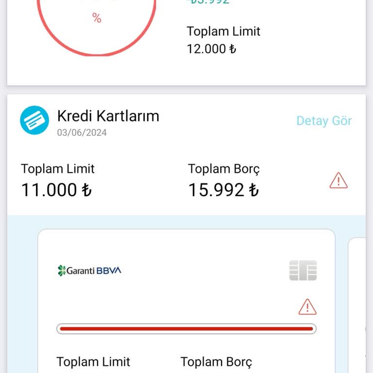 Garanti Kredi Kartımın 3KATI Borç Gözüküyor Findeks'te