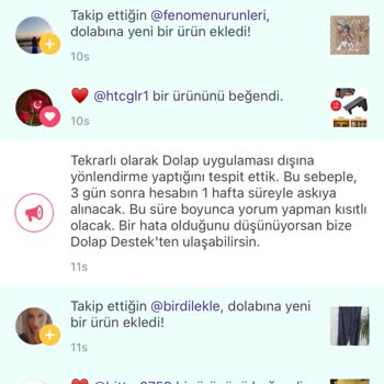 Dolap Hesabın Askıya Alınması