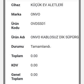 Onvo Yeni Aldığım Şarjlı Süpürge Sürekli Arızalanıyor!