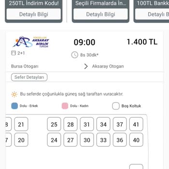 Aksaray Birlik Turizm Otobüs Firma Fiyat Artısı