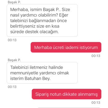 Yemeksepeti Ücret İadesi Yapmıyor