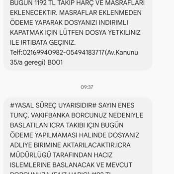 VakıfBank Hesap Ve Kredi Kartım Olmadan Bana Borç Bindirdi