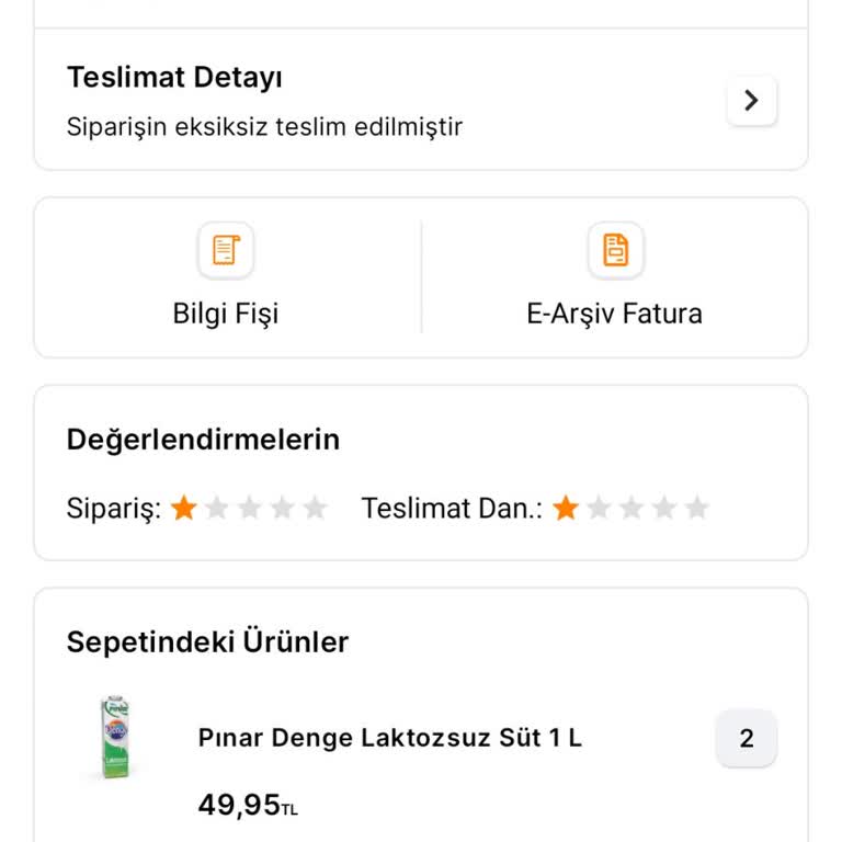 Migros'ta Teslim Edilmeyen Ürün Hakkında