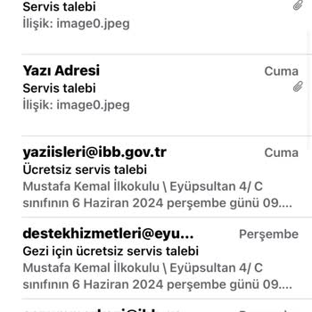 İBB - İstanbul Büyükşehir Belediyesi Ücretsiz Servis Talebime Yanıt Alamıyorum