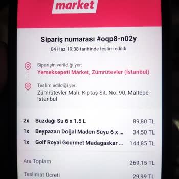 Yemeksepeti Uyanık Şube Eksik Getiriyor