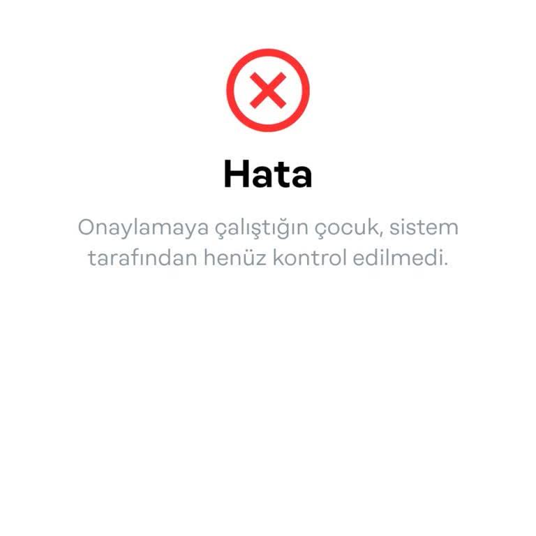Papara Veli İzni Sistem Problemi!