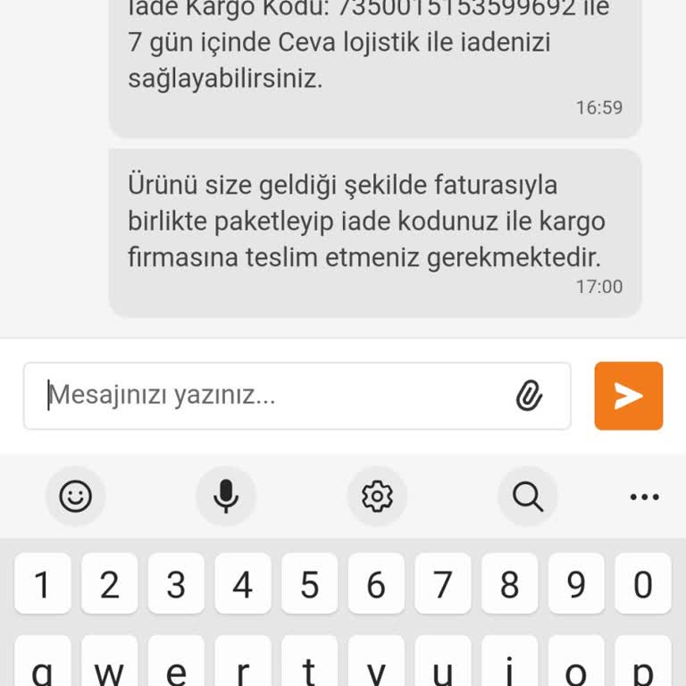 CEVA Logistics İade İşlemi Yapılmadı