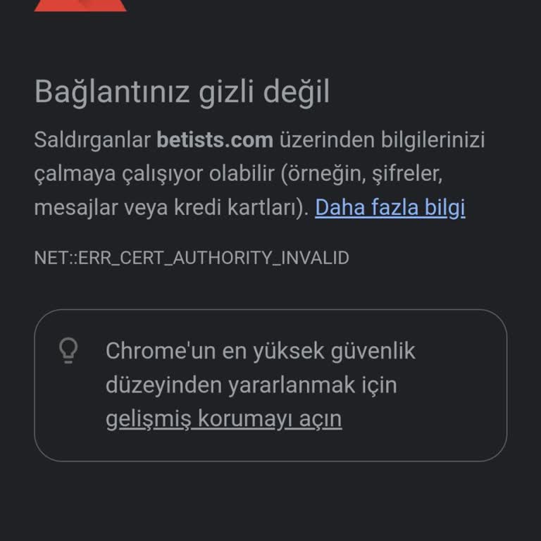 Betist Sitenize Giremiyorum Ve Güvenlik Hatası Veriyor Oyun Oynarken Attı