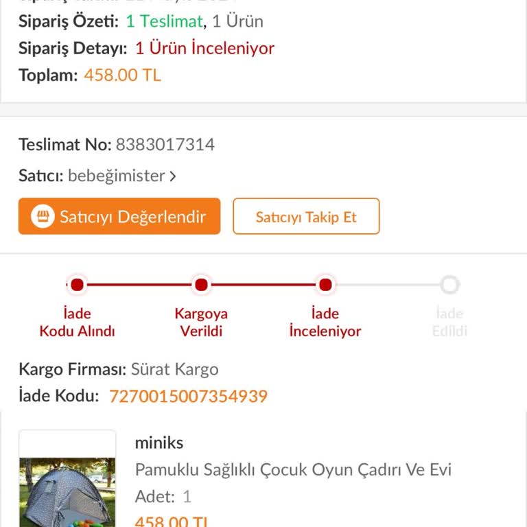 Trendyol'da Ürün İnceleme Süreci Ve Para İadesi Sorunu