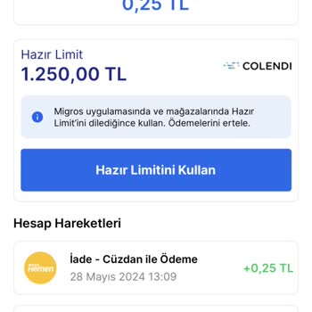 Migros Hemen Param İade Edilmiyor