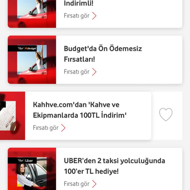 Vodafone Red'li Starbucks Kampanyam Bitti Gözüküyor