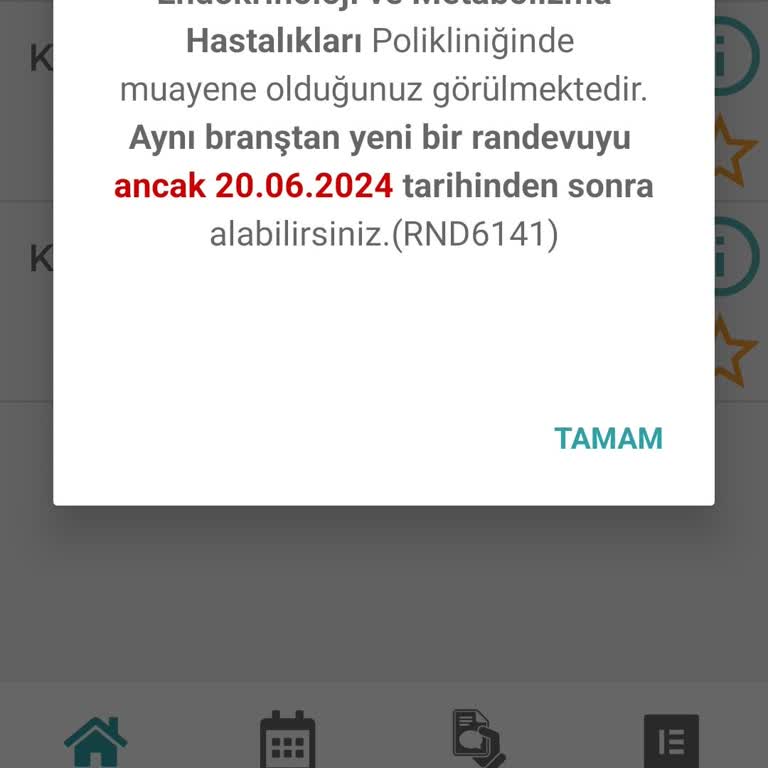 MHRS - 182 Randevu İptalinde 2 Hafta Sonrasına Randevu Açılıyor