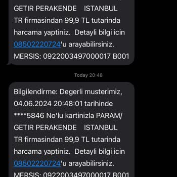 Getir Su Sipariş Teslim Edilmiyor. İadesi Yapılmıyor