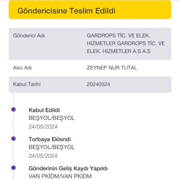 Gardrops Uygulaması İade Edilen Ürün Mağduriyeti