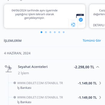 Obilet 2 Kere Hesabımdan Para Çekti