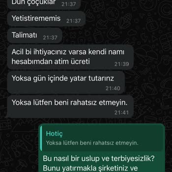 Hotiç Mağazasında İade Sorunu Ve Çalışan Davranışı