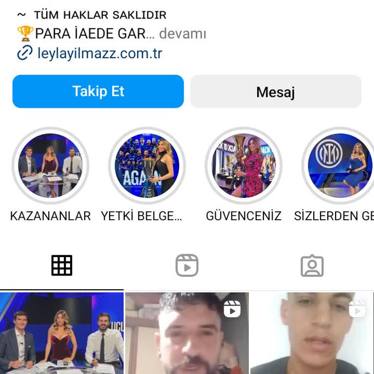 Leyla Yılmaz (Instagram: leylaylmaz. Official0) Beni Tehdit Etti