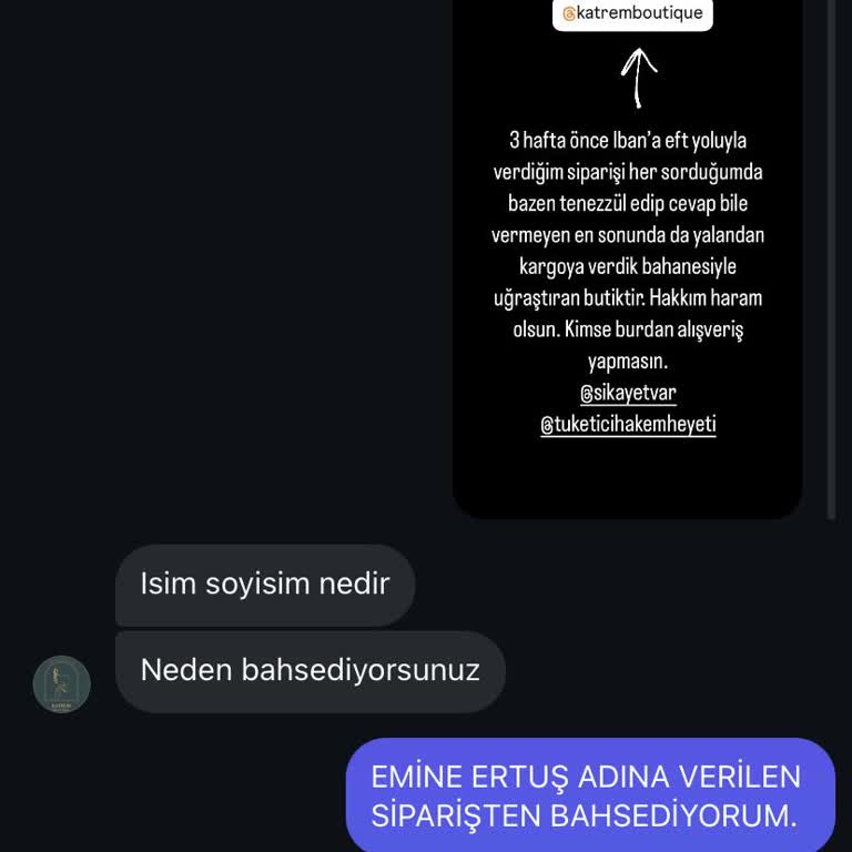 Katrem Boutique Adlı Instagram Hesabı