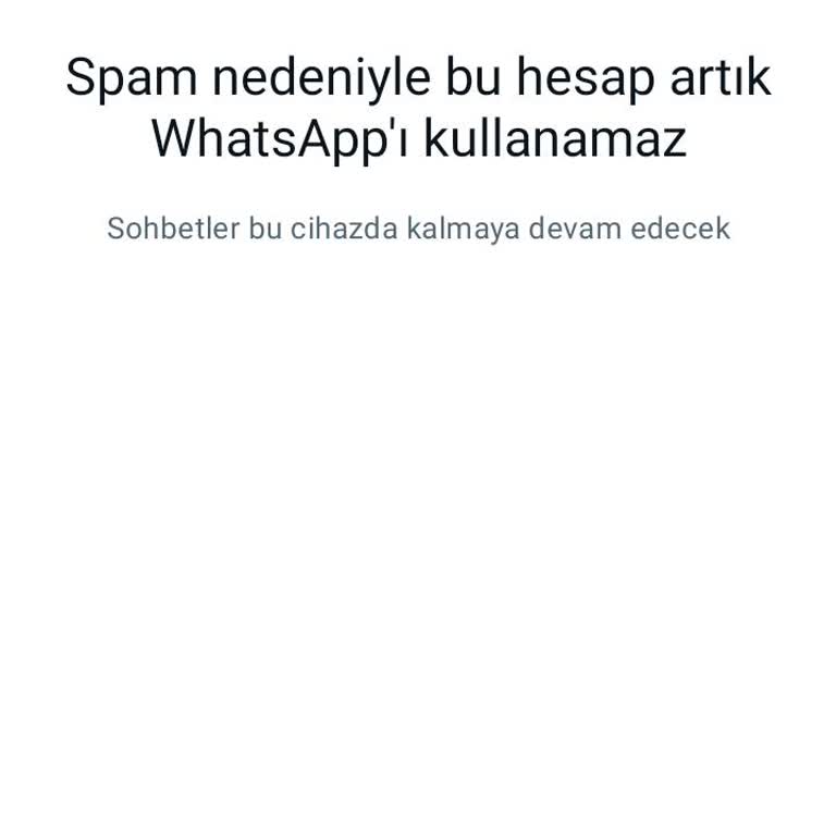 WhatsApp Spam Sorunu