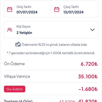 GO Tatil Firması Fiyat Hatası