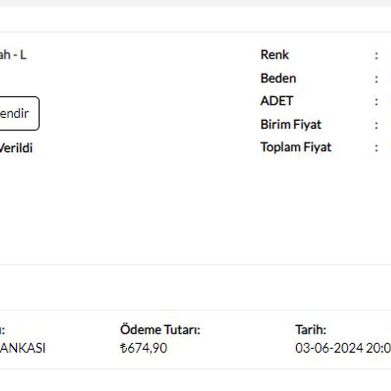 Butik Terra Stokta Olmayan Ürünü Satıyor