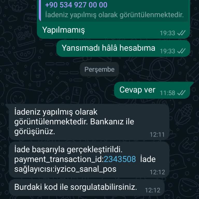 Pembe Panjur Paramın İade Edilmesini İstiyorum