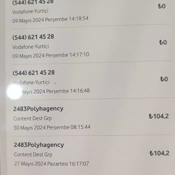 Vodafone Hattında Bilgimiz Dışında Kesilen Ücretler Hakkında Acil İade Talebi