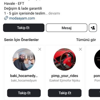 Modaayam Instagram Üzerinden Sipariş Verdiğim Ürün Hakkında Sorun Yaşadım