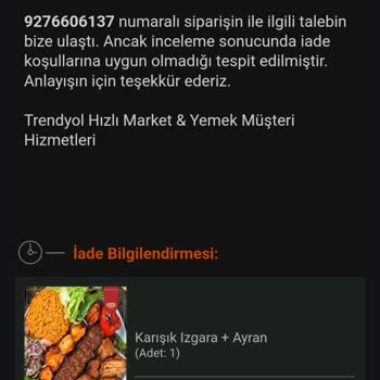 Trendyol Yemek'te Hayal Kırıklığı: Eksik Ve Bozuk Sipariş!