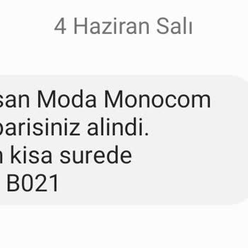 Moda Monocom Sipariş Sorunu