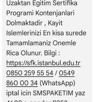 İstanbul Üniversitesi Sürekli Eğitim Merkezi Sınav Hakkı